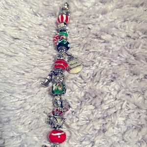 (December- Merry Christmas) Willabee and Ward Holiday monthly Charm Bracelet.